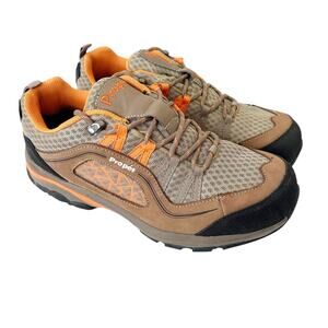 Propet Piccolo Brown Orange Hiking Sneakers Sz 10.5